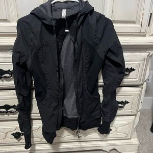 Lululemon Jacket, reversible, size 4, black and grey
